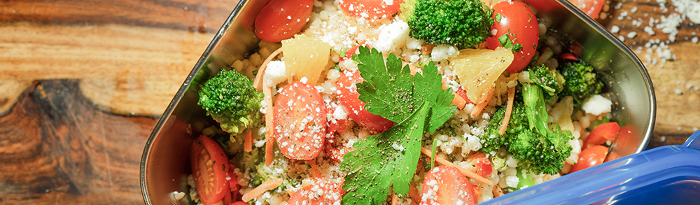Kickin' Roasted Broccoli Couscous Salad