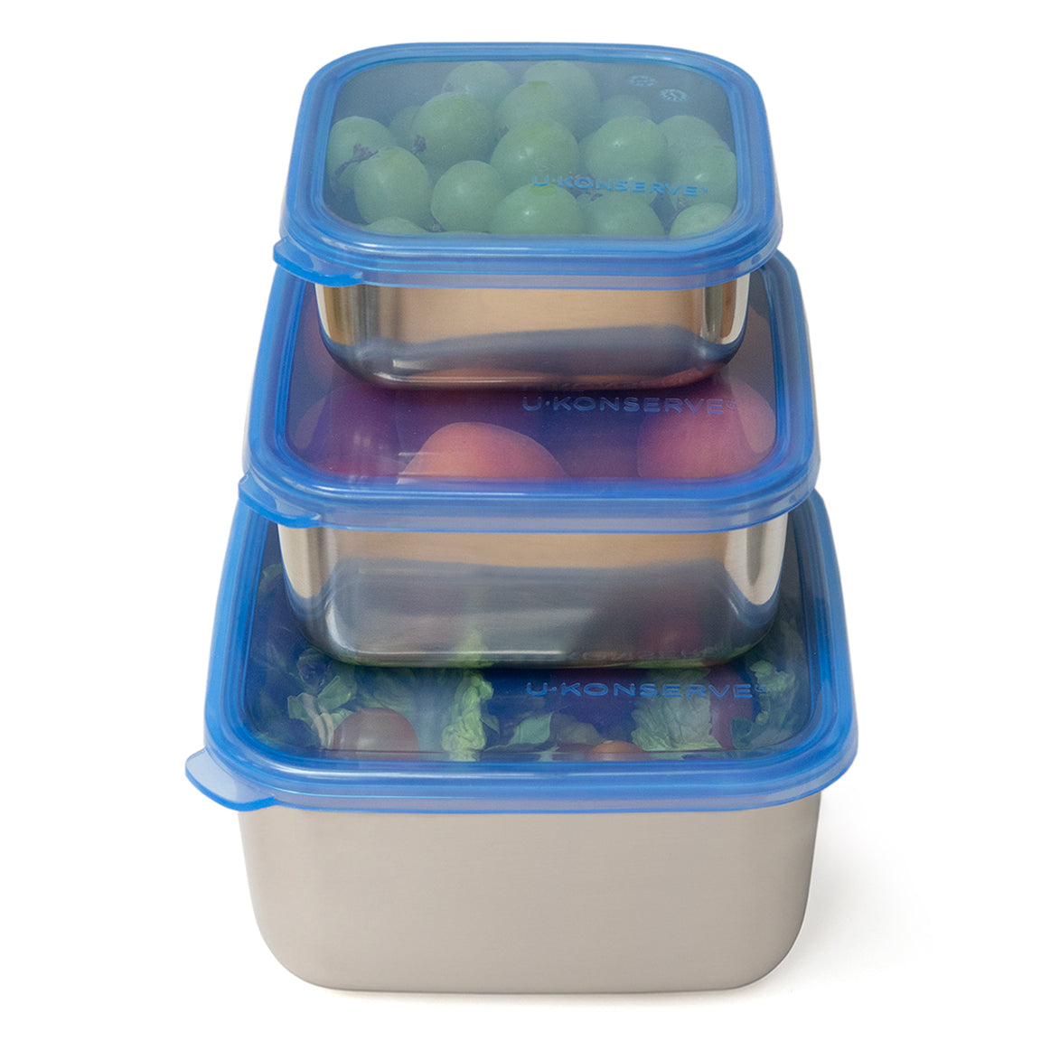  24 Pieces Large Food Storage Containers, Plastic Food Container  Set with Lid for Kitchen Storage Stackable & Nested Airtight Lunch Box for  Cereal Fruit Leftover Meal Prep Freezer Microwave Safe 3