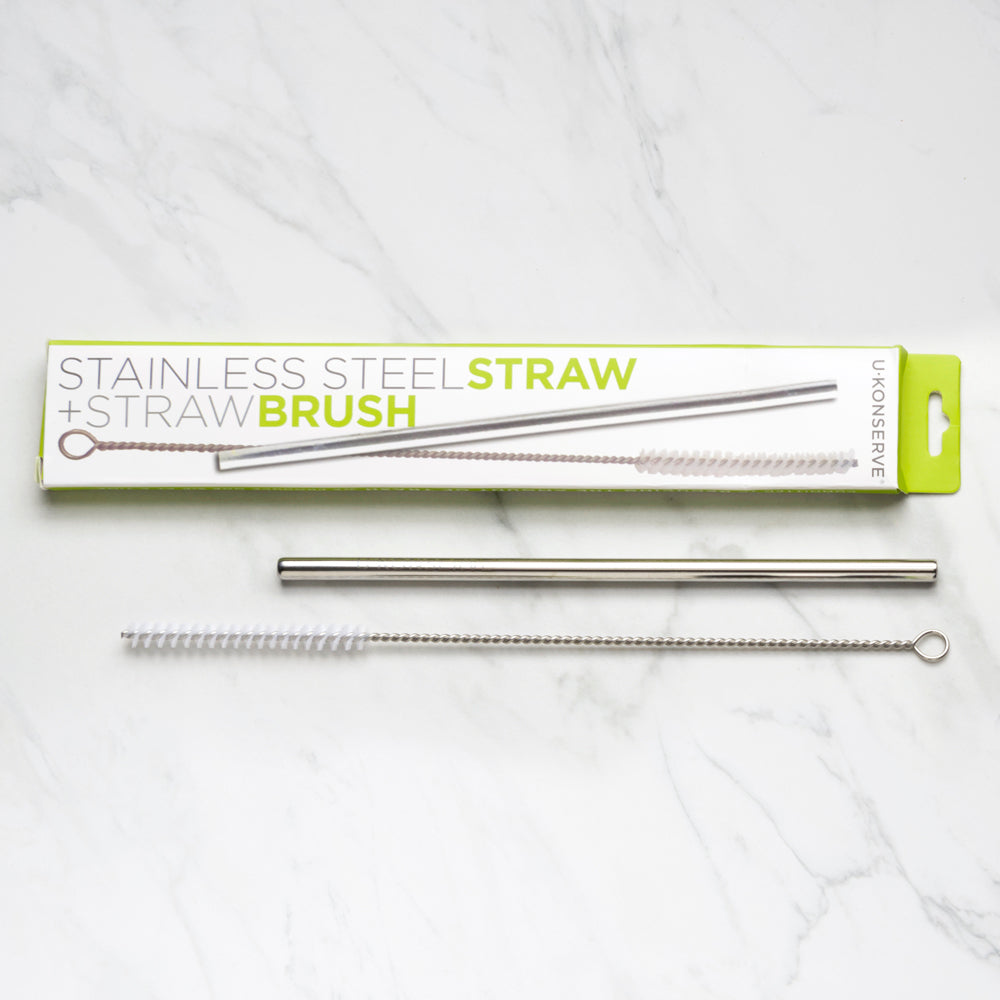 U Konserve Stainless Steel Straw with Straw Brush