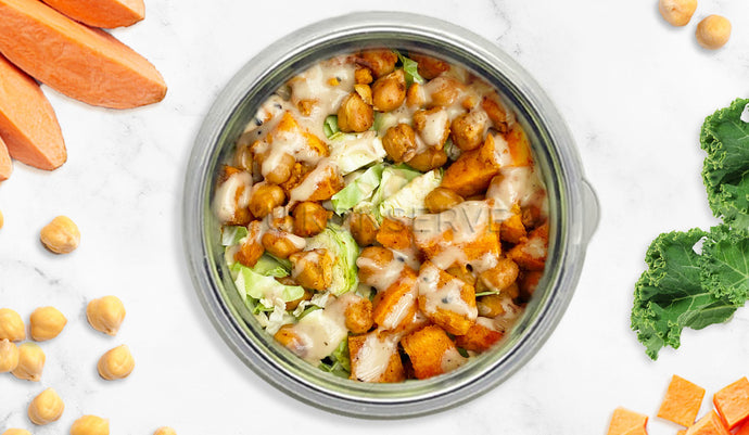 Golden Chickpea & Sweet Potato Salad