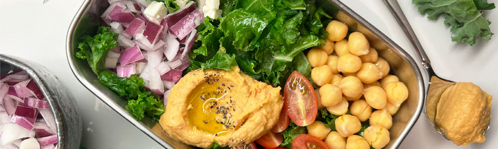 Super Simple Mediterranean Kale Salad