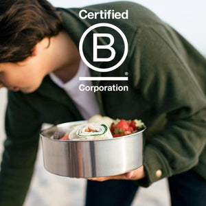 B corp logo with u-konserve large container