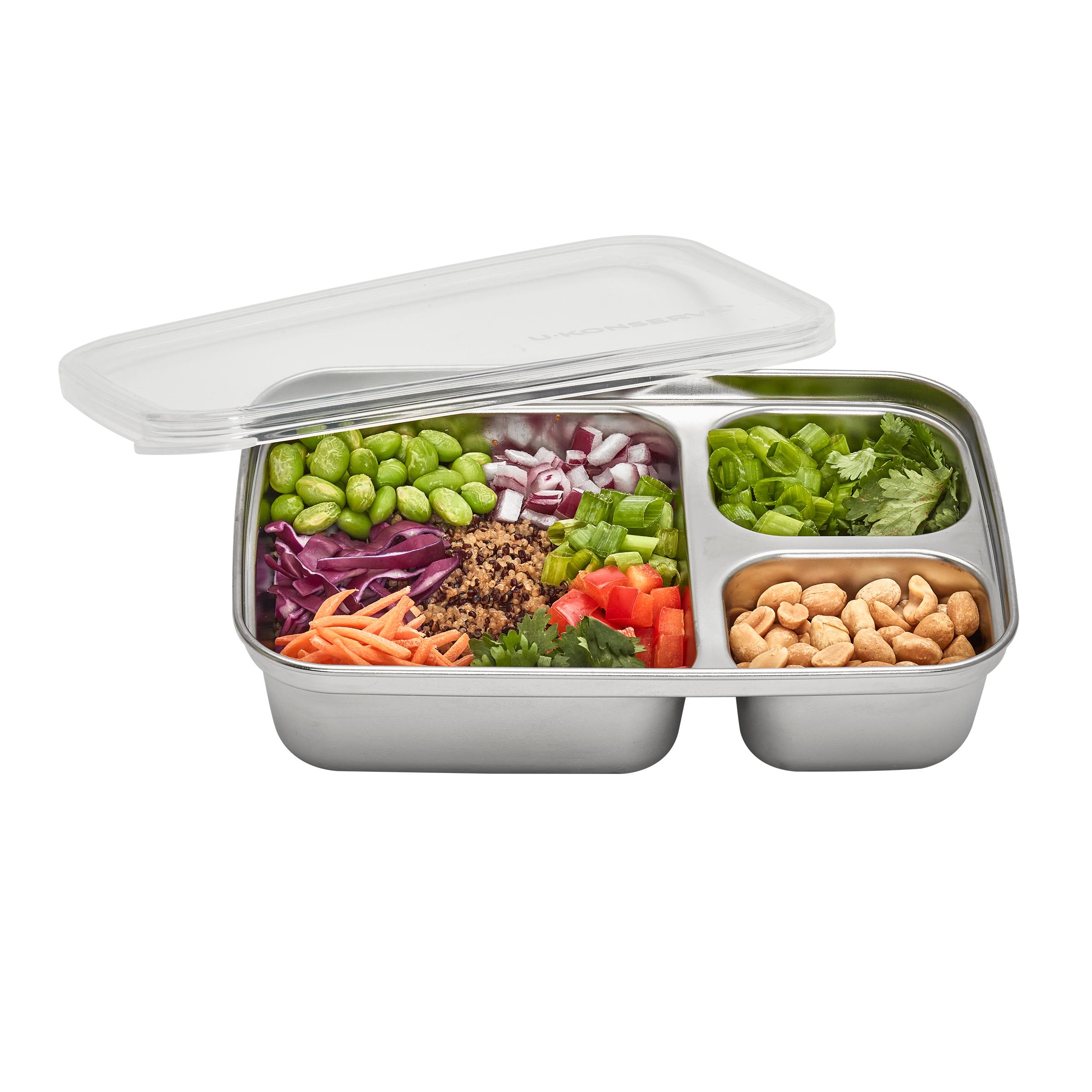 Divided Stainless Steel Rectangle Food Storage Container