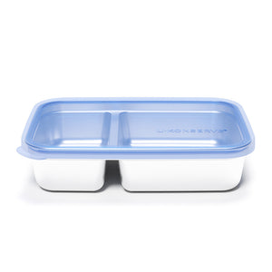 28 oz Rectangular Meal Prep / Food Storage Container, 2 Compartments