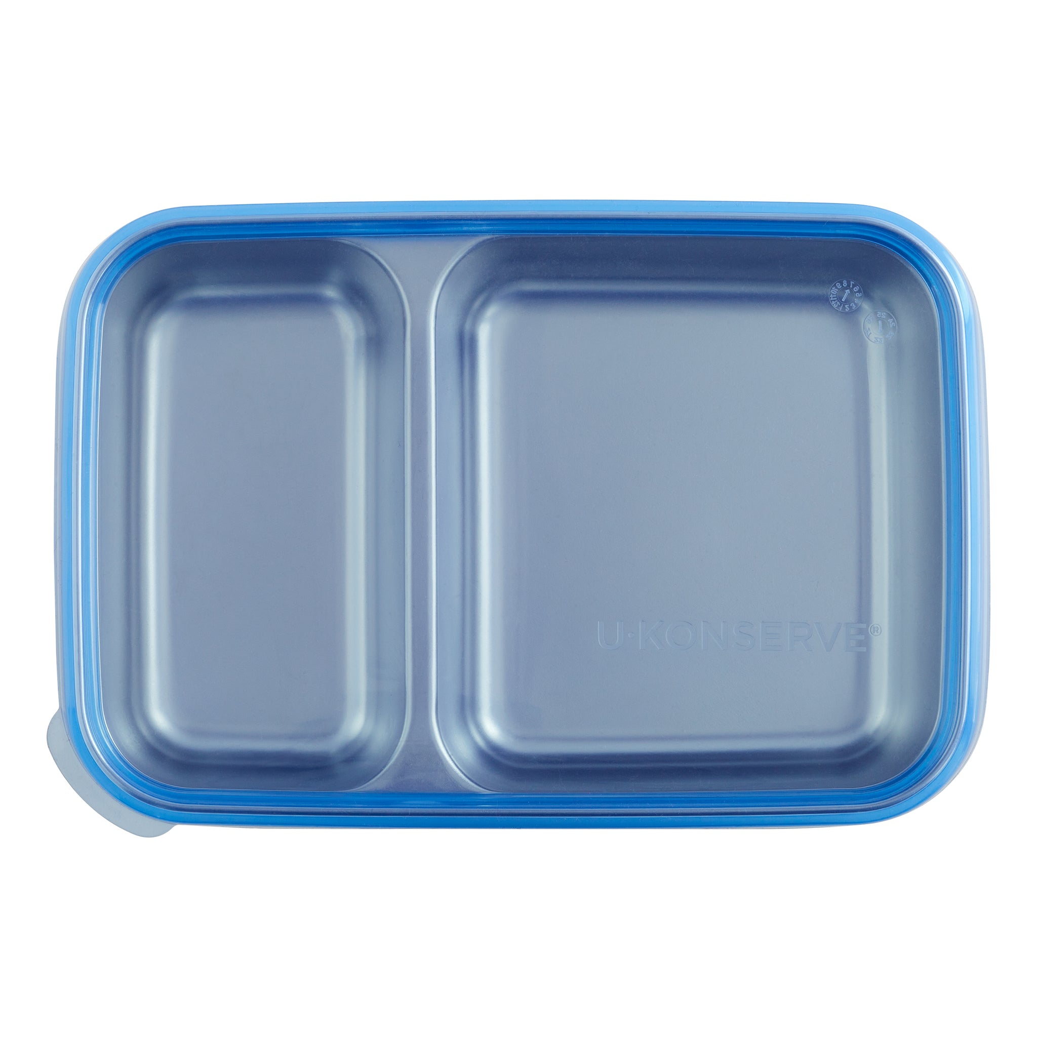 U Konserve Stainless Steel Rectangle Food Storage Bento Box Container, Leak Proof Silicone Lid Dishwasher Safe - Plastic Free, (45oz Island Teal)