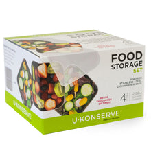 Load image into Gallery viewer, Square To-Go Food-Storage Set (Set of 2)