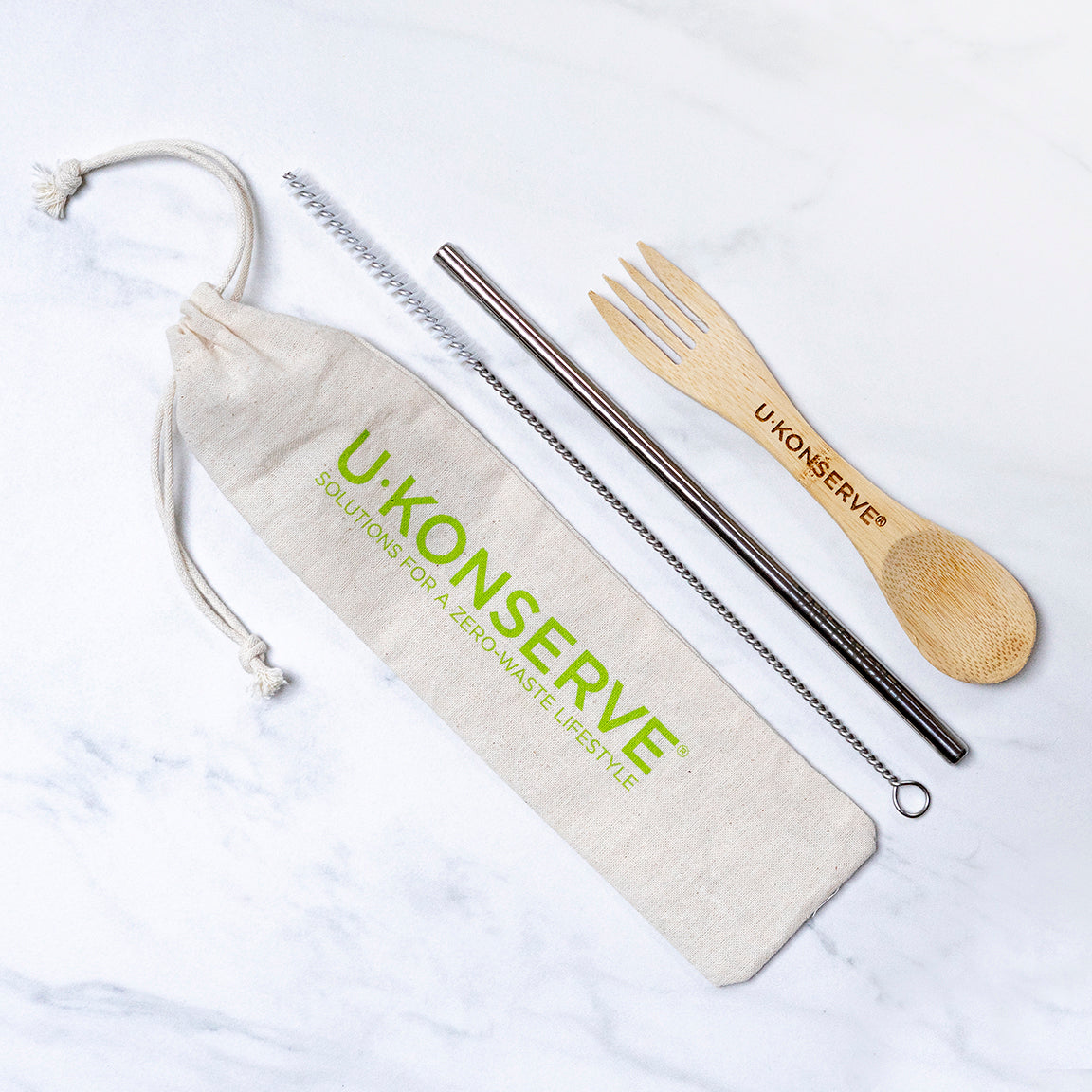 Pouch for Reusable Straws + Utensils