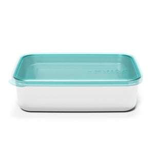 U Konserve Stainless Steel Food Storage Bento Box Container, Leak Proof Silicone Lid Dishwasher Safe - Plastic Free (50oz Teal)