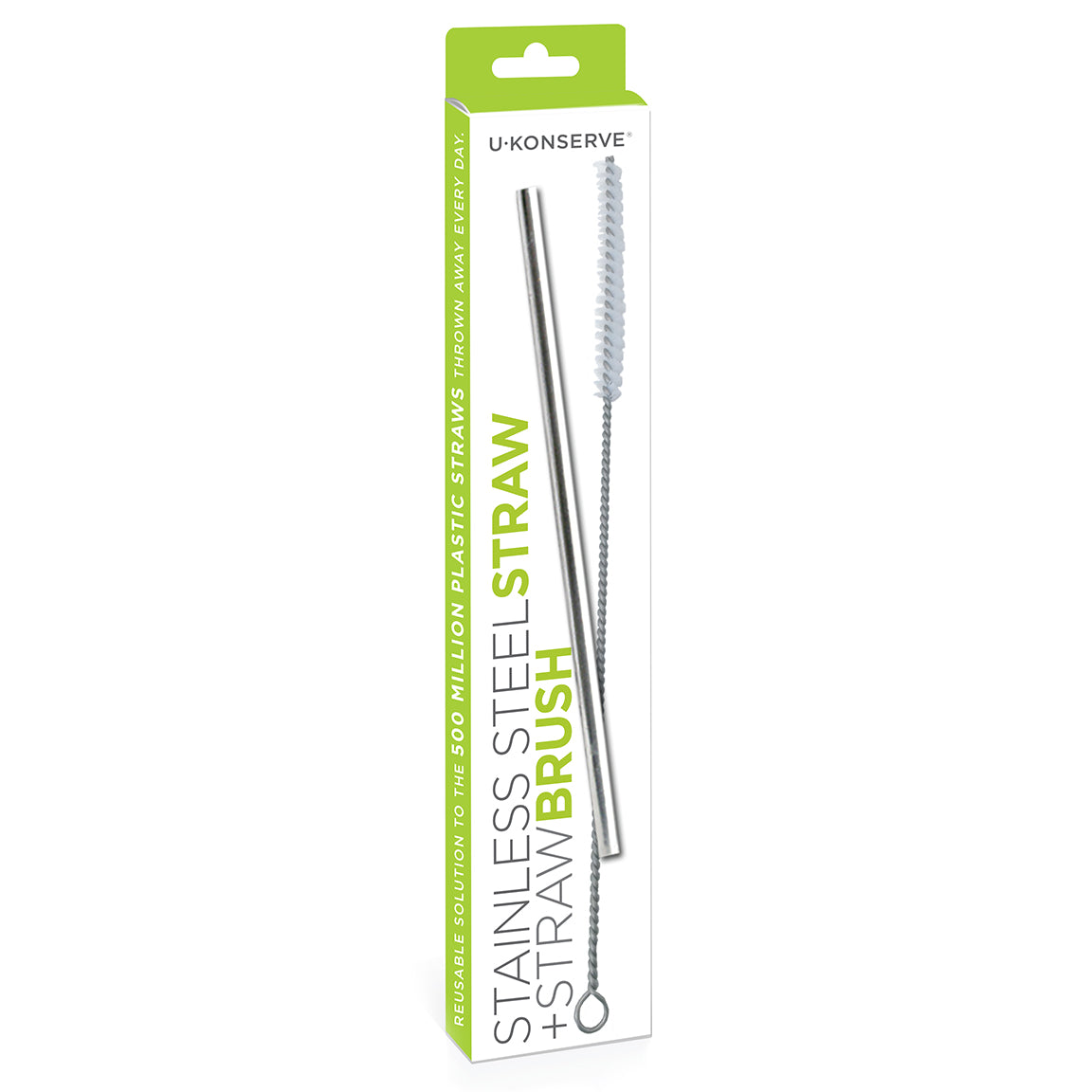 Set of 16 Reusable Stainless Steel Straws with Travel Case